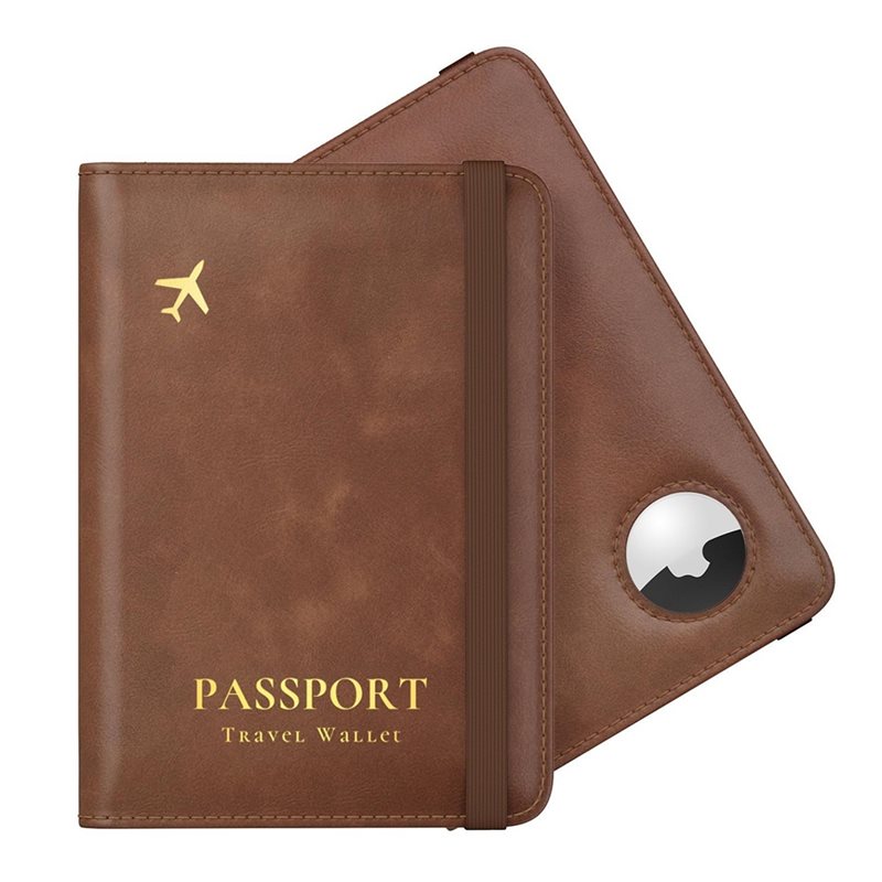 Travel Accessories Wallet - ABRT-Passport Holder, Airtag için RFID Engelleme