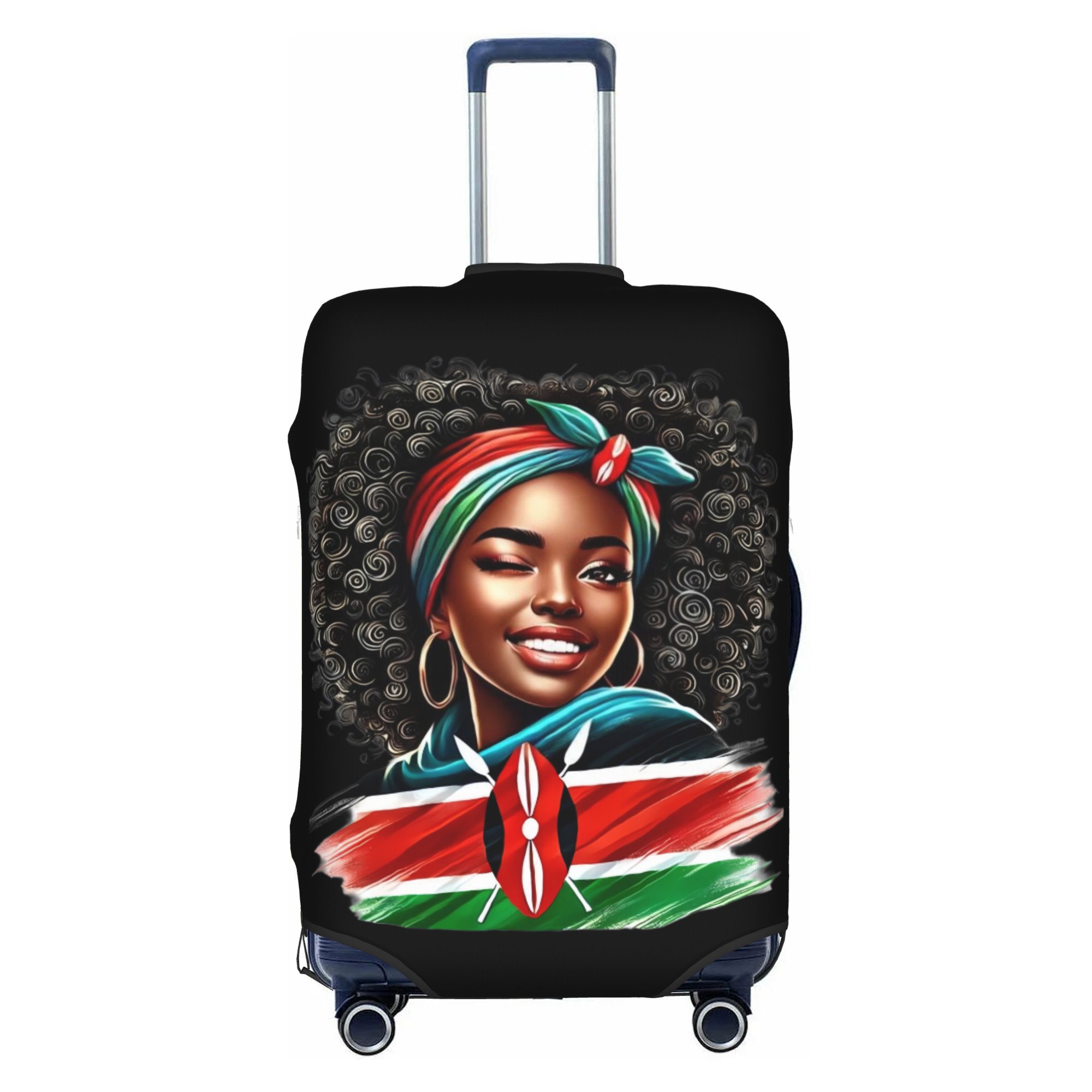 Travel Accessories Kenya - Kenya Bayrağı Afrikalı Amerikalı Bagaj Kapağı
