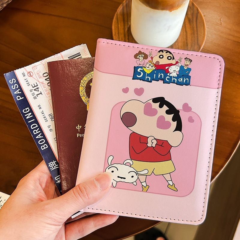 Travel Accessories For Japan Trip - Kawaii Shin Chan Sevimli Pasaport Kapağı