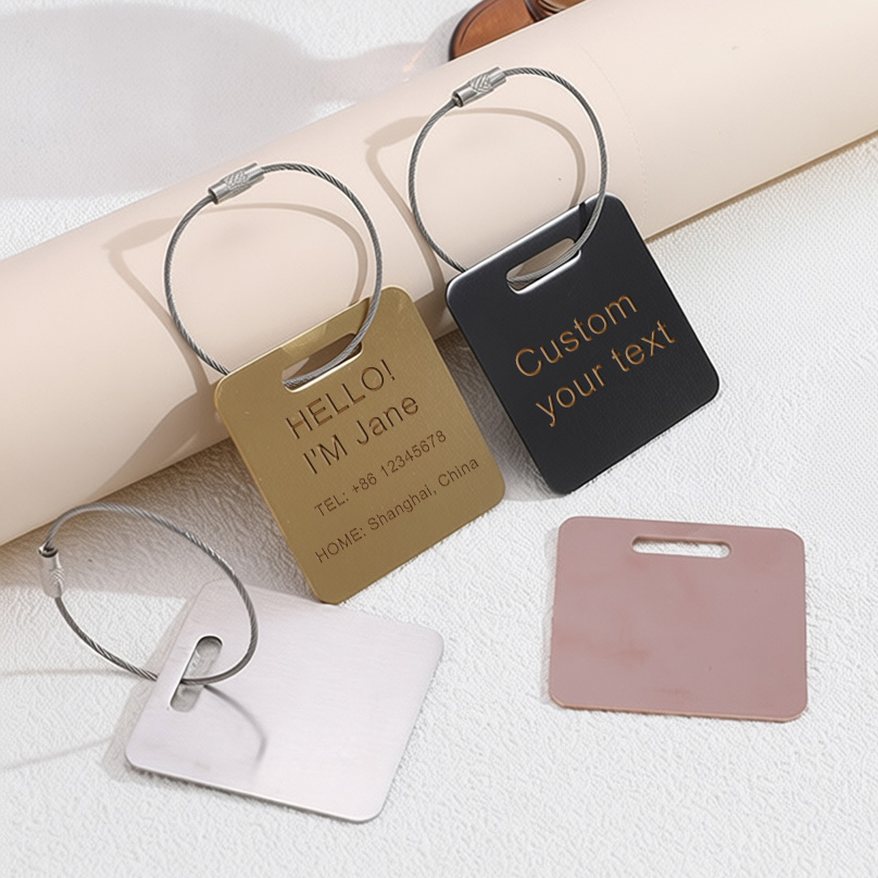 Travel Accessories Sale - Özel İsimli Bagaj Etiketi Lazer Gravür