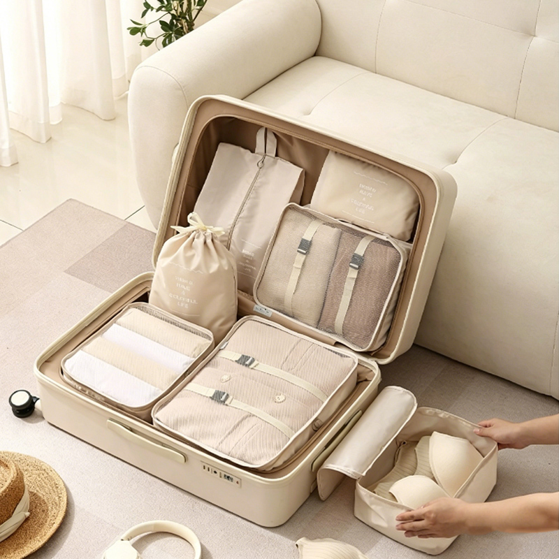 Travel Accessories Organiser - 7 Parçalı Paketleme Küpleri Seti -