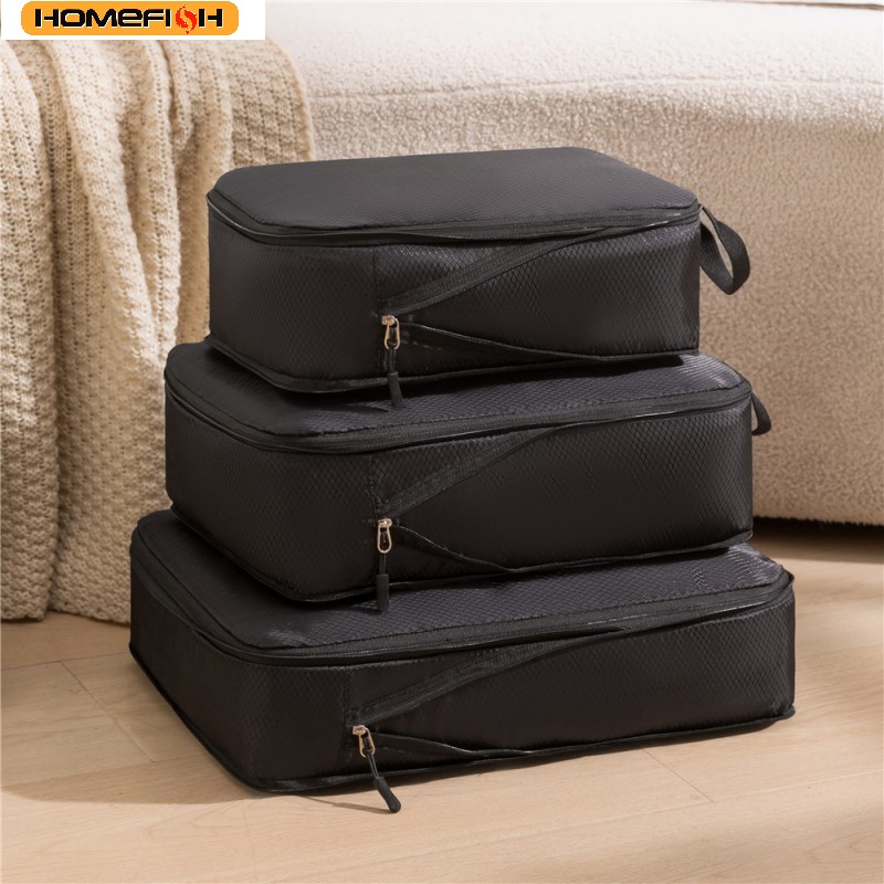 Travel Accessories Organiser - HOMEFISH 3'lü Set Seyahat Sıkıştırılabilir Paketleme