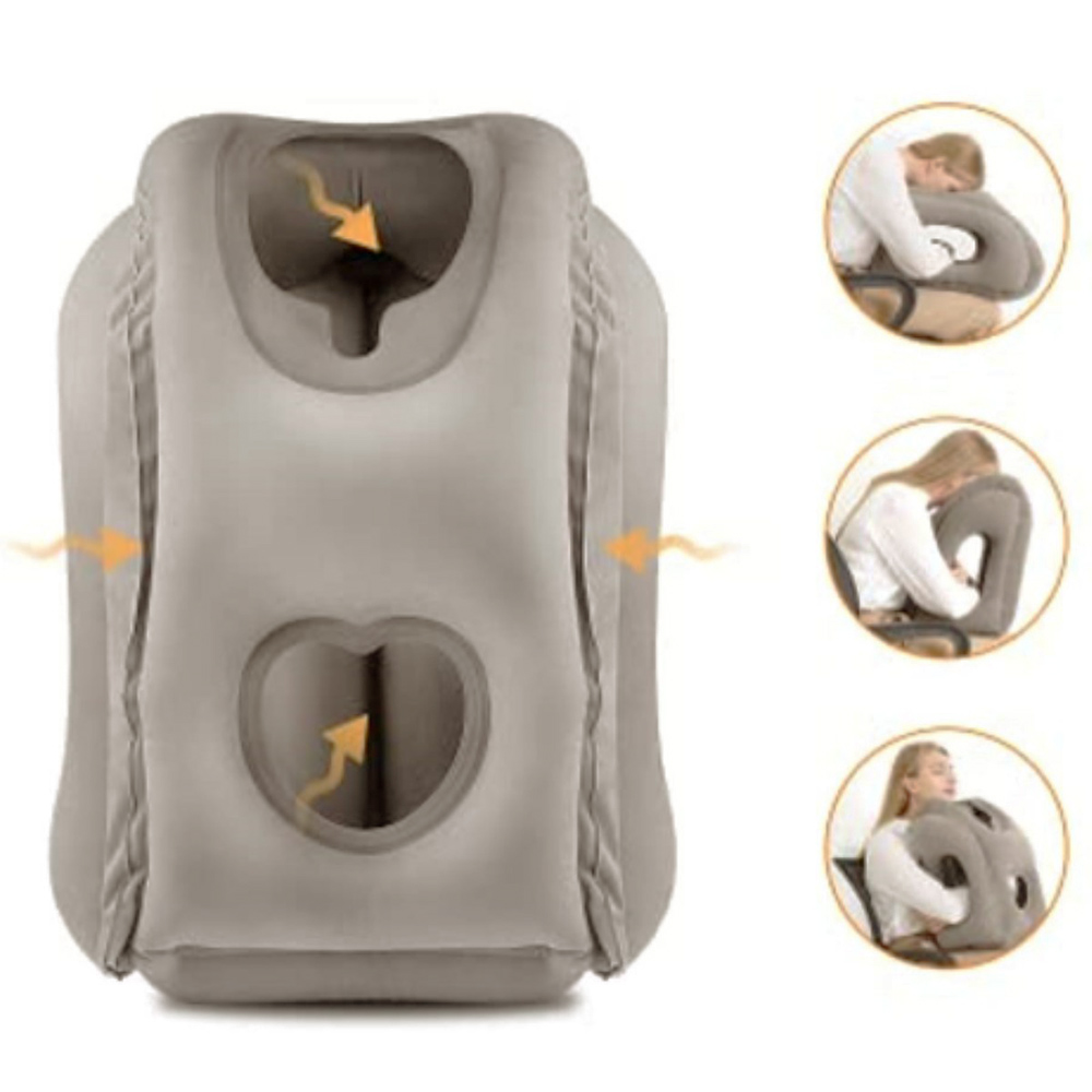 Travel Accessories Long Haul - Şişirilebilir Seyahat Yastığı, Boyun ve Baş