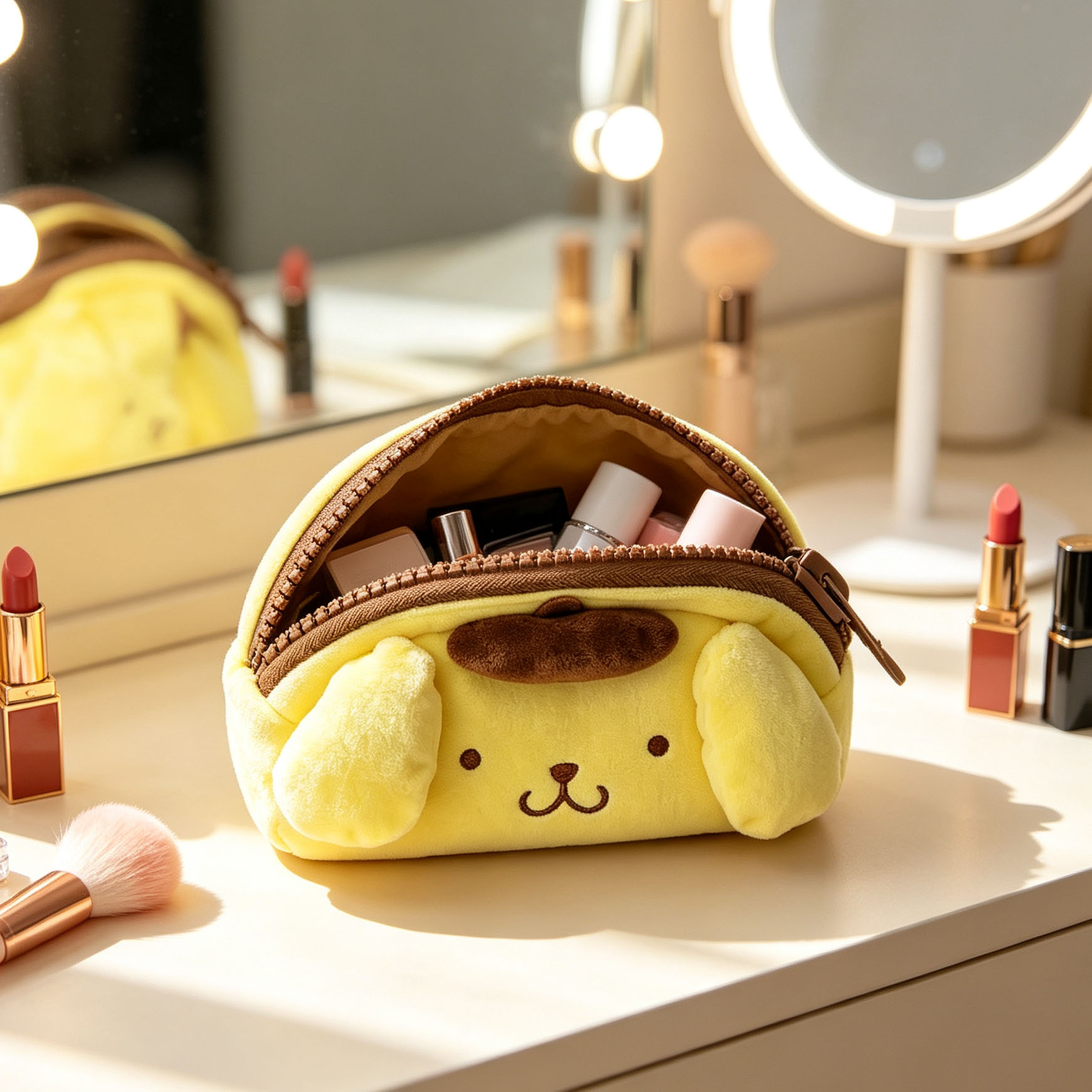 Travel Accessories Dog - Kawaii Peluş Büyük Kapasiteli Karikatür Köpek