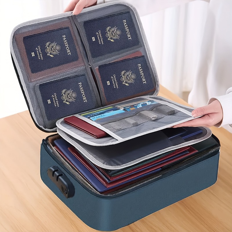 Document Organizer Folder - Kilitlenebilir Dosya Saklama Çantası, Dizüstü Bilgisayar