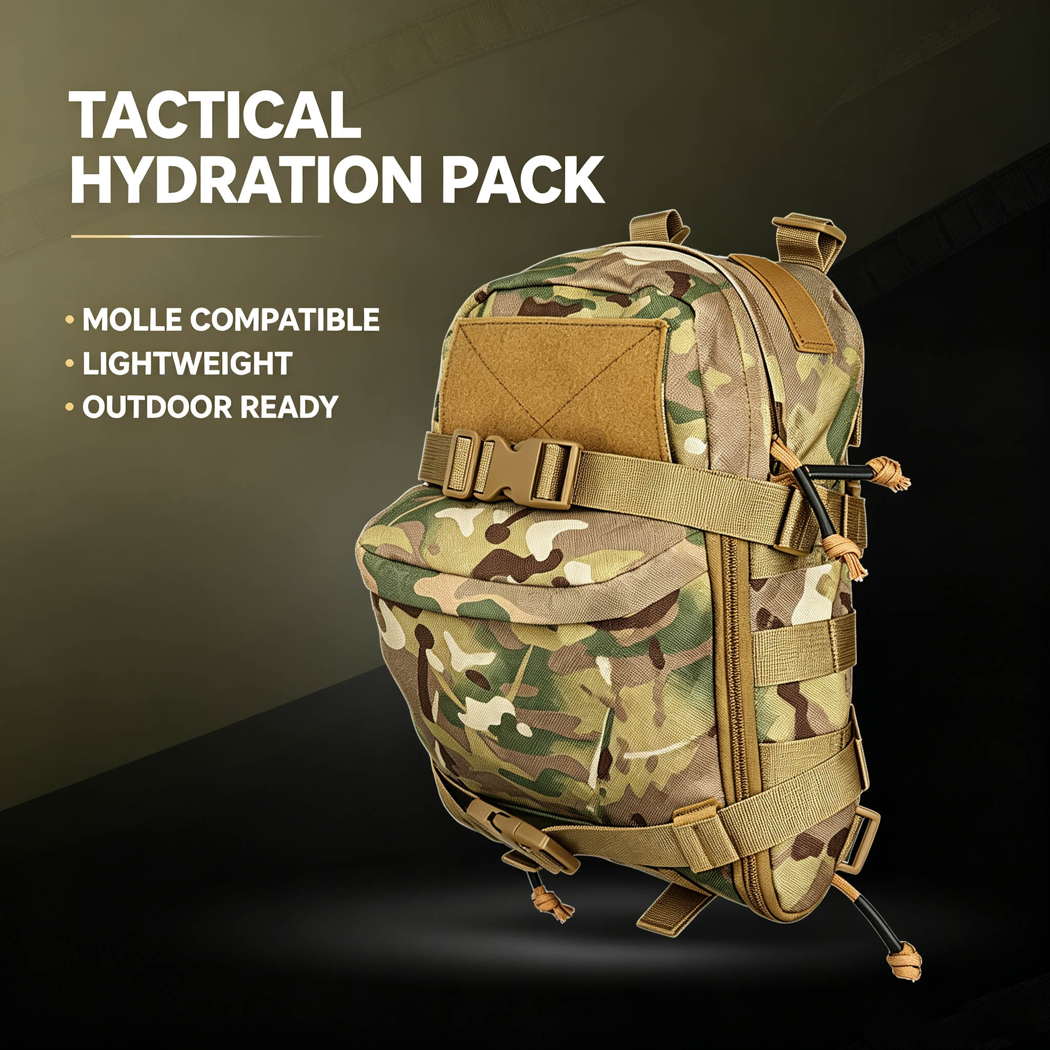Hydration Pack Backpack - Taktik sıvı alımı sırt çantası Molle