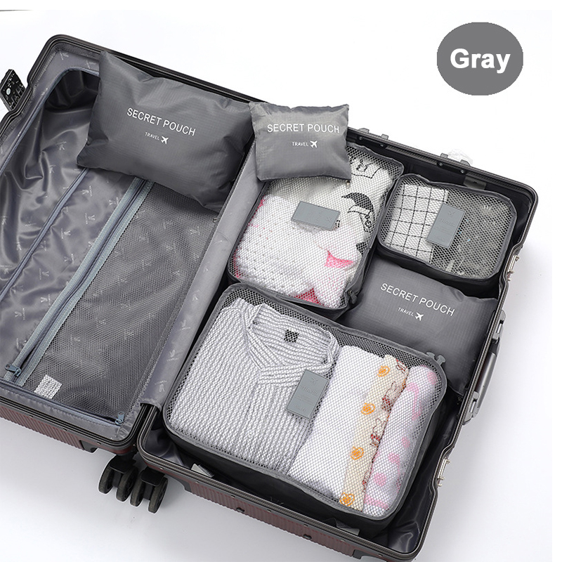 Travel Accessories Organiser - 6 adet seyahat kıyafet saklama torbaları