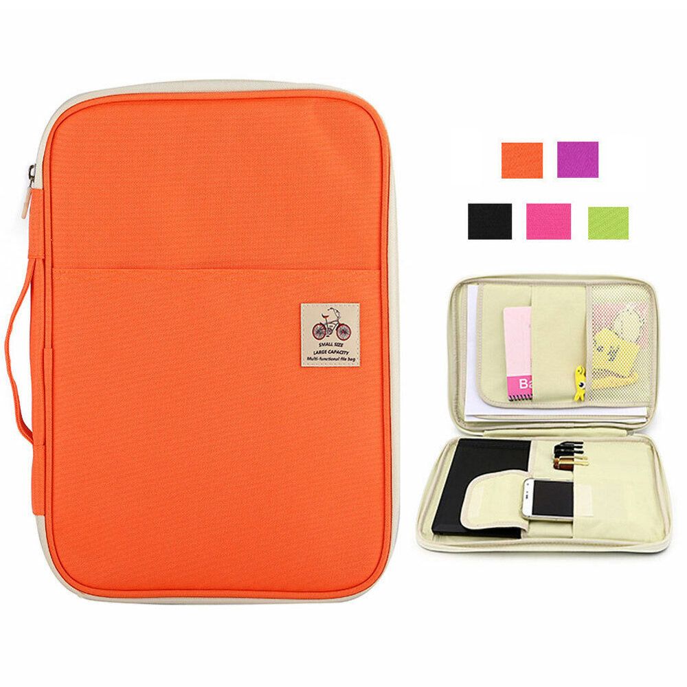 Document Organizer Folder - Seyahat A4 portföy sıkıştırılmış konferans klasörü