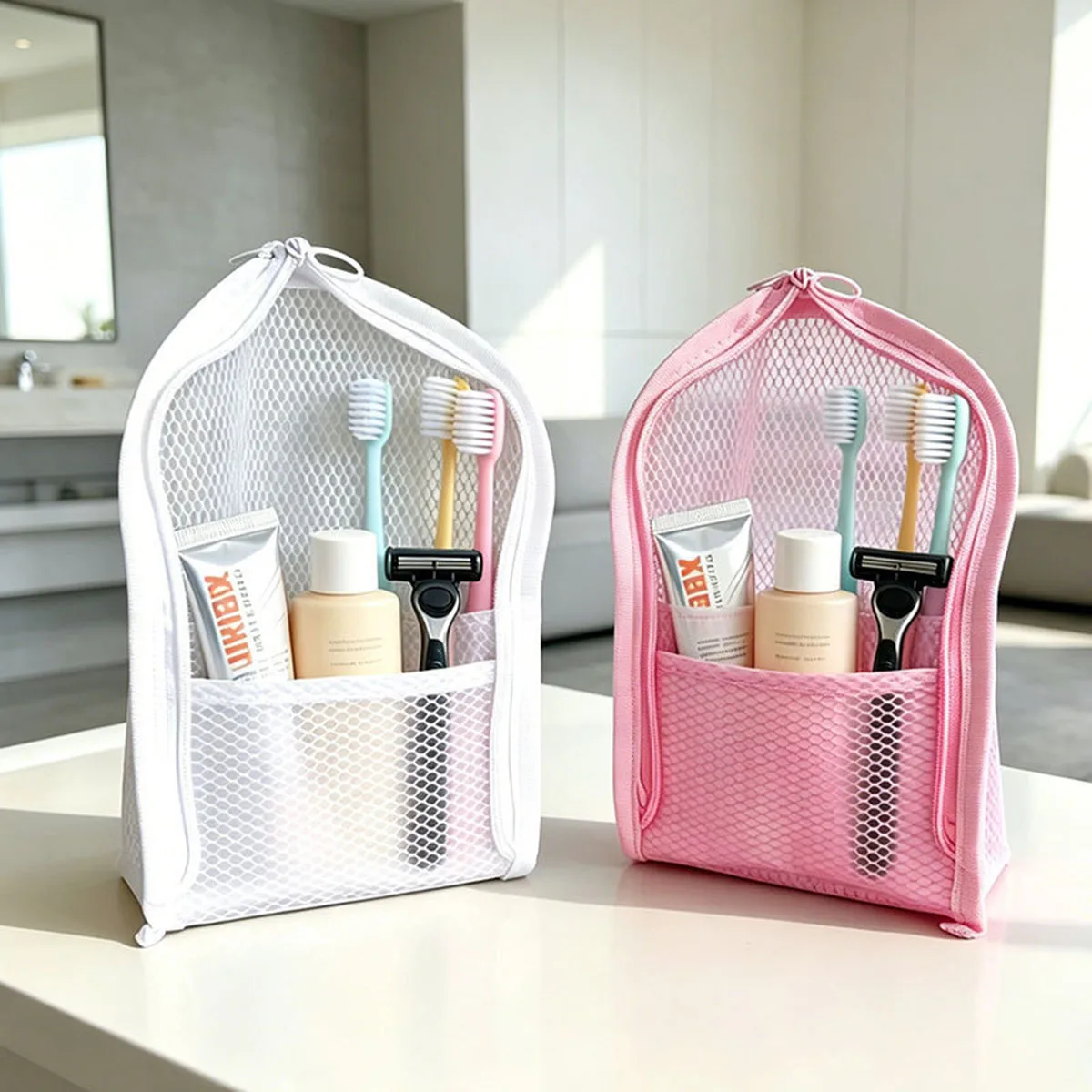 Travel Accessories Toiletries - Seyahat İçin Ayakta Duran Fileli Tuvalet