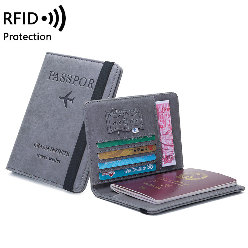Travel Accessories Wallet - Unisex PU Deri Pasaport Tutucu -