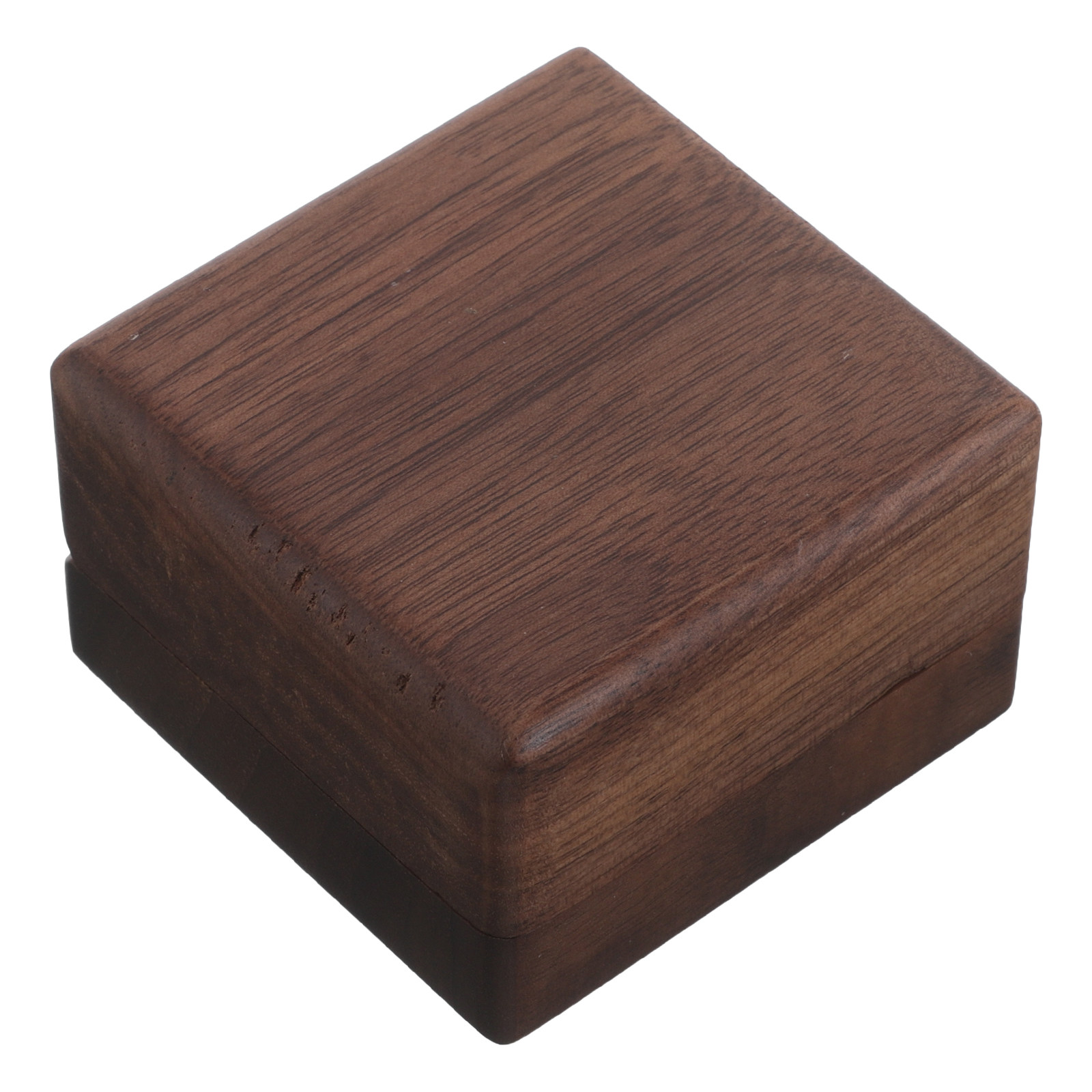 Accessories Travel Jewelry Box - Kare Siyah Ceviz Ağacı Manşet Düğmesi
