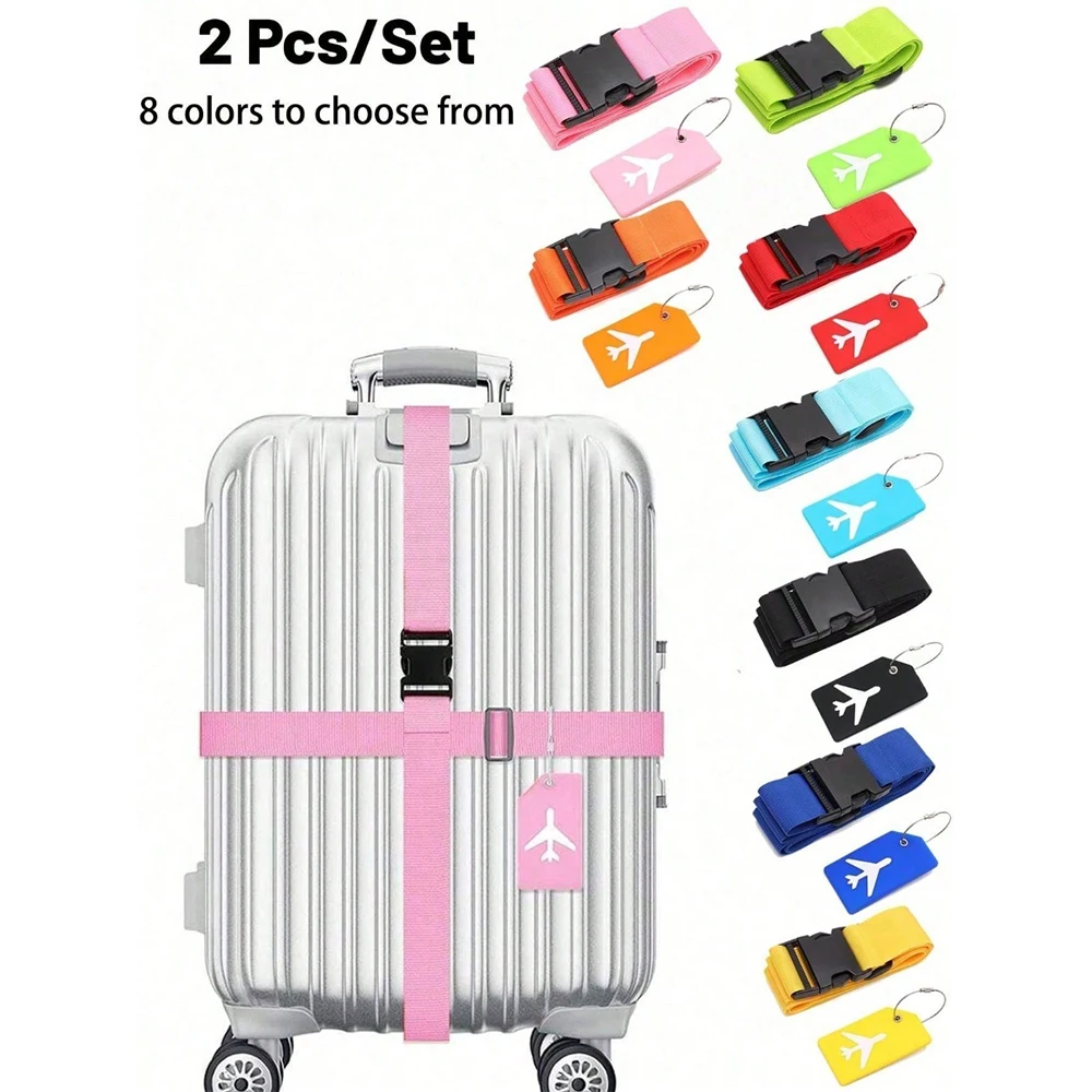 Travel Accessories Sale - Bagaj Etiketi ile Bagaj Askısı Seti