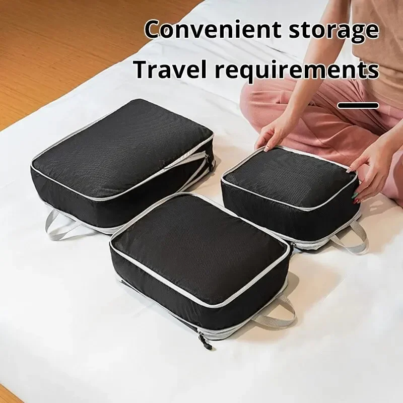 Travel Accessories Organiser - 3 adet seyahat sıkıştırılmış saklama çantası
