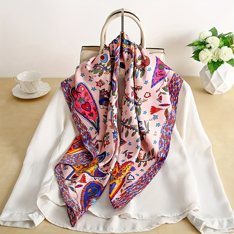 Travel Accessories Unisex - Şık kadın polyester moda eşarbı, dekoratif