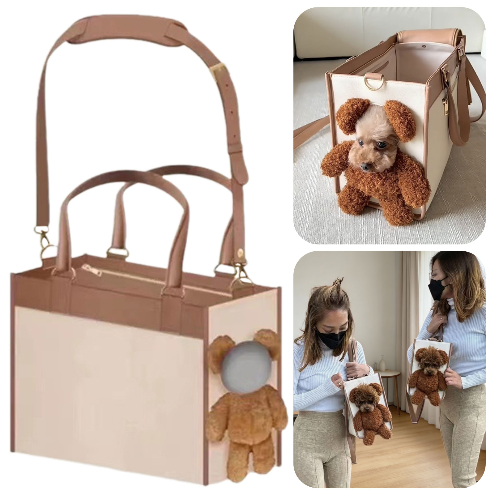 Travel Accessories Dog - Taşınabilir evcil hayvan taşıma çantası Sevimli