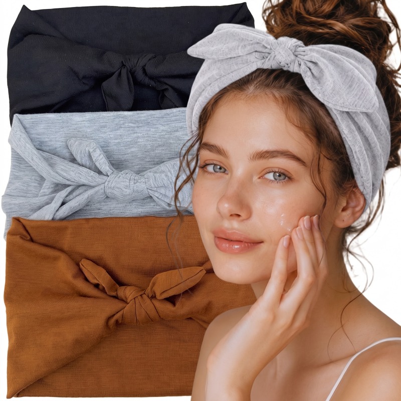 Travel Yoga Accessories - Yaylı saç bandı geniş elastik saç