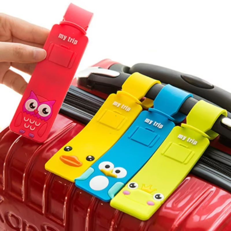 Travel Accessories Sale - 5 adet güzel silikon bagaj etiketi