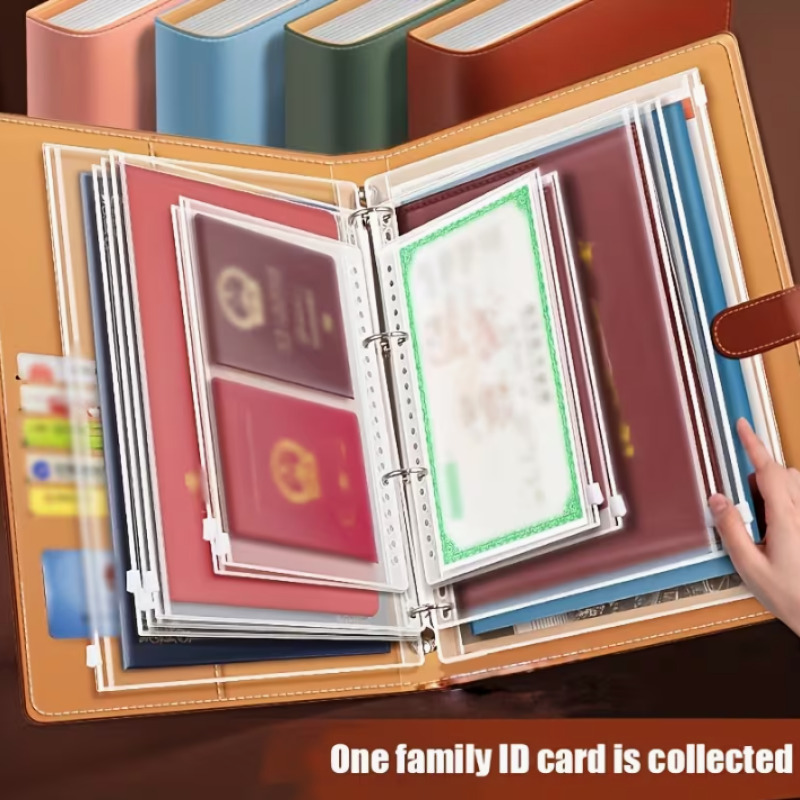 Document Organizer Folder - A4 Manyetik Kapatmalı Aile Belge Düzenleyici,