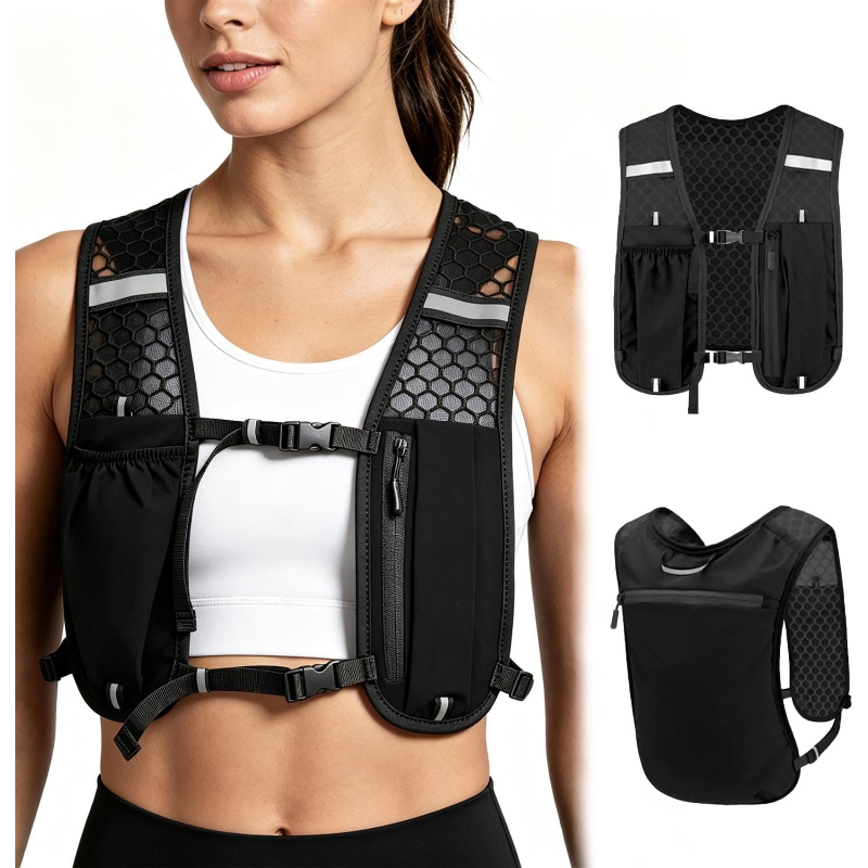 Hydration Pack Backpack - WOOJACK Hidrasyon Koşu Yeleği Hafif Su