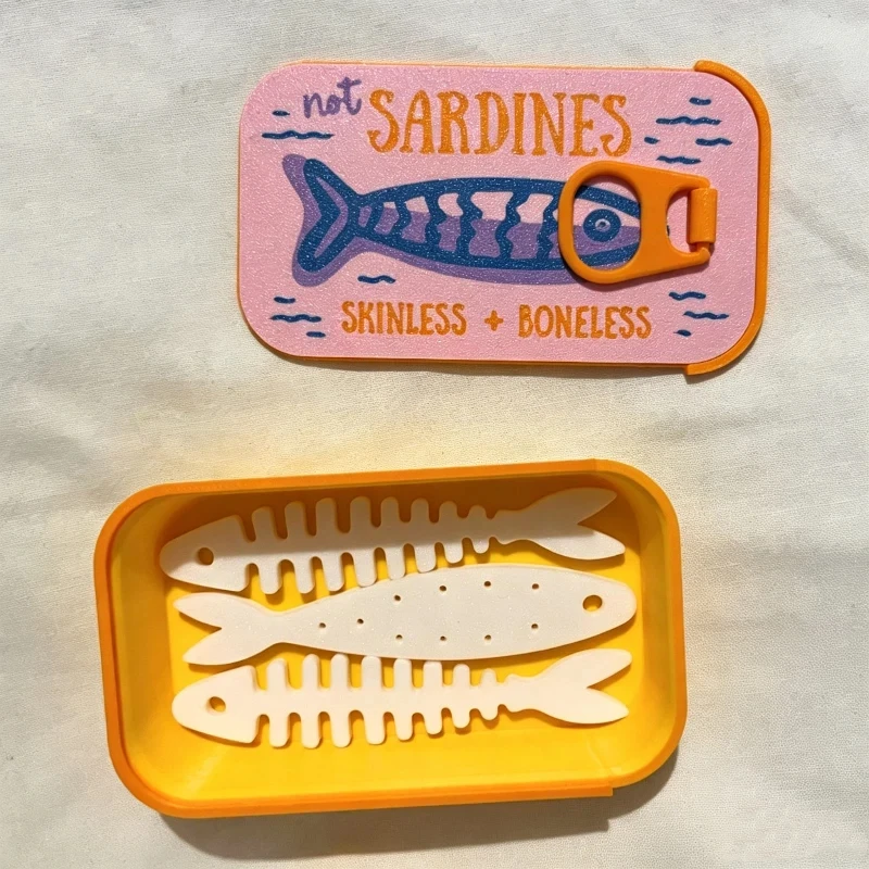 Sardalya Baskılı Mini Teneke S - Accessories Travel Jewelry Box incelemesi ve fiyatı