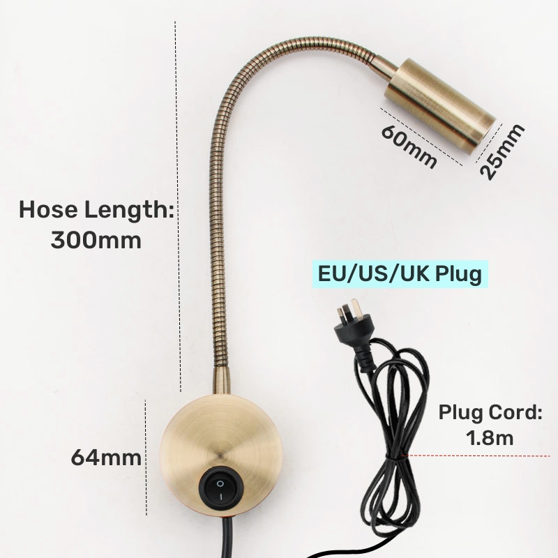 3W Bronz Deve Boynu LED Duvar  - Book Light Flexible incelemesi ve fiyatı