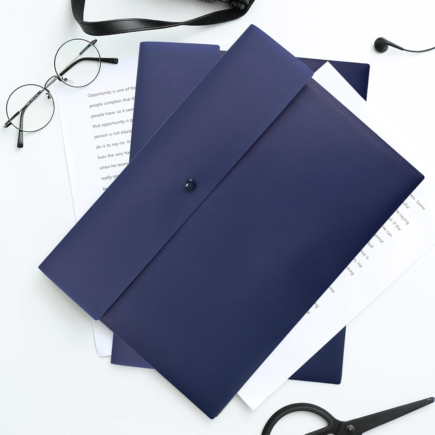 Çıtçıtlı Düğme Kapatmalı Poli  - Document Organizer Folder incelemesi ve fiyatı